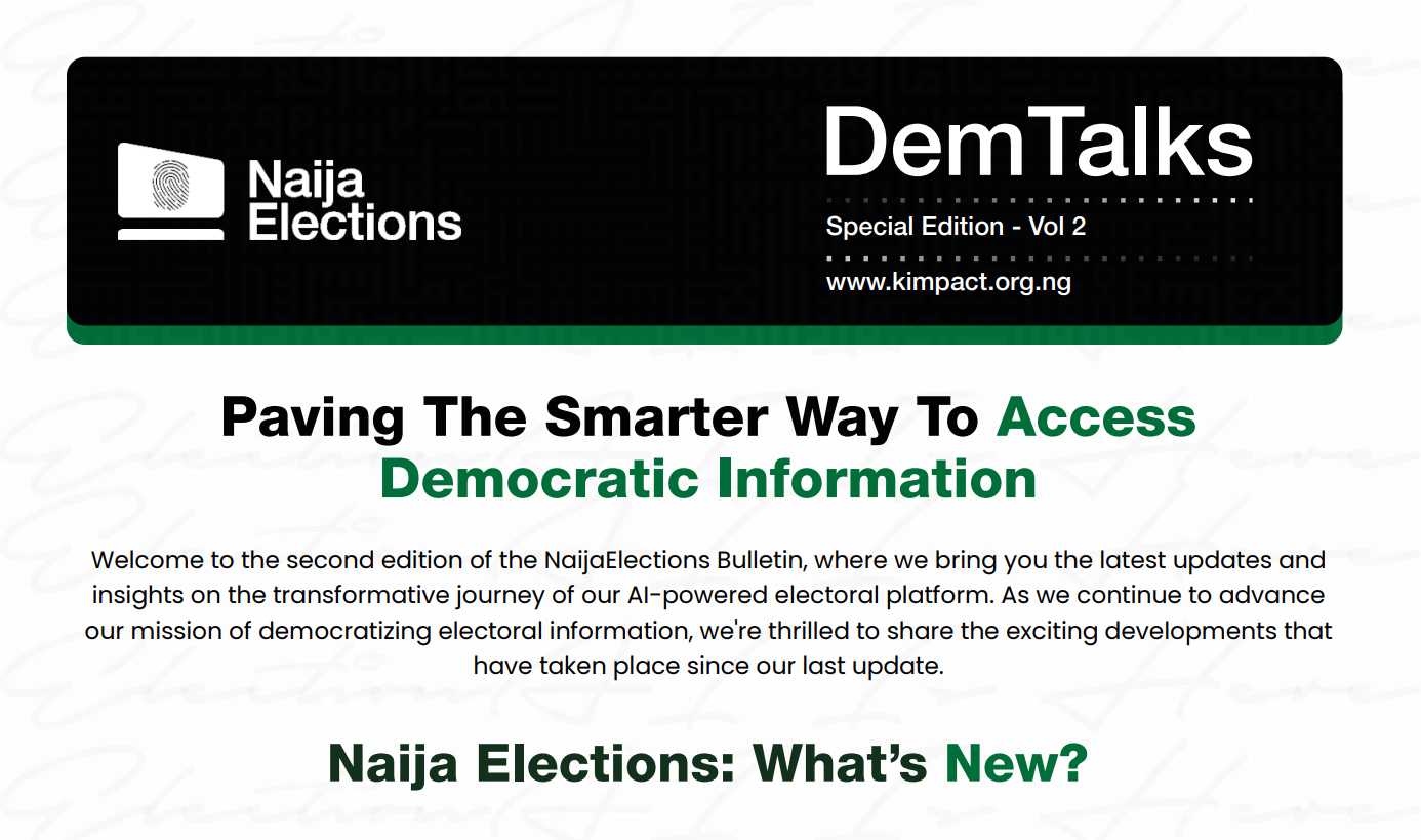 Naija Elections Newsletter | Special Edition Vol 2